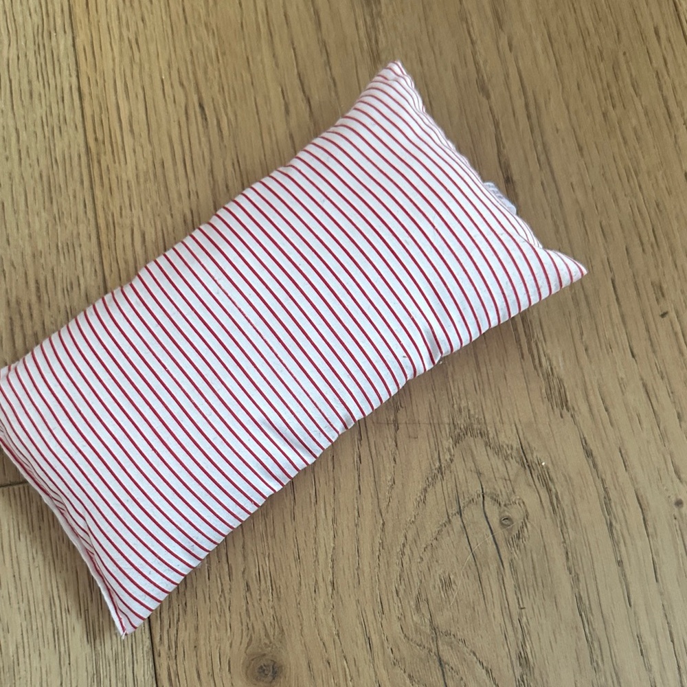 Pleasant company Red and White Striped Pillow